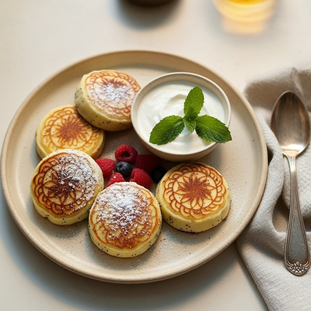 Poppy Seed Syrniki, 5 pcs (frozen)