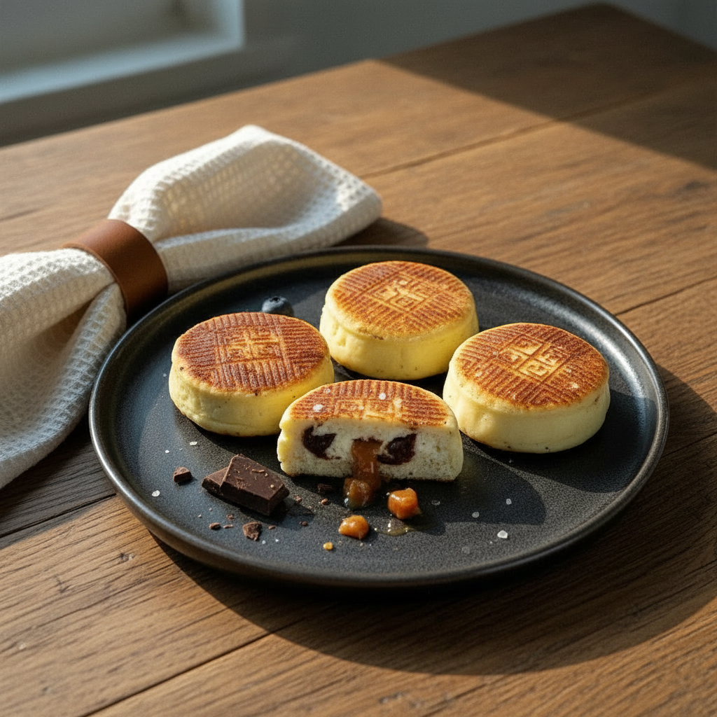 Syrniki with Salted Caramel Chocolate, 5 pcs (frozen)