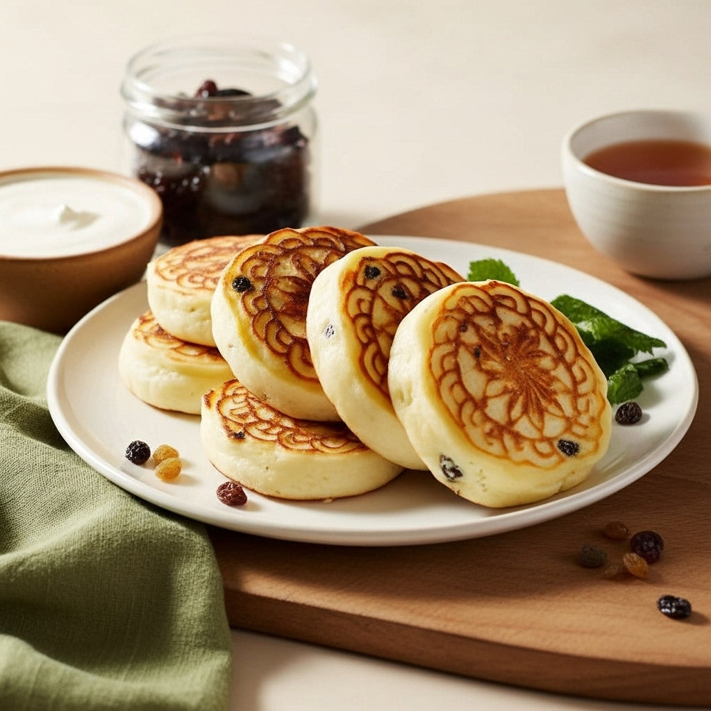 Soft Cheese Syrniki with Raisins, 5 pcs (frozen)