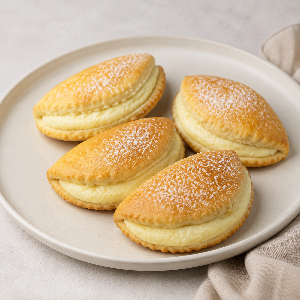 Farmer’s Cheese Sochniki (Mini Sweets with Farmer’s Cheese), 4 pieces