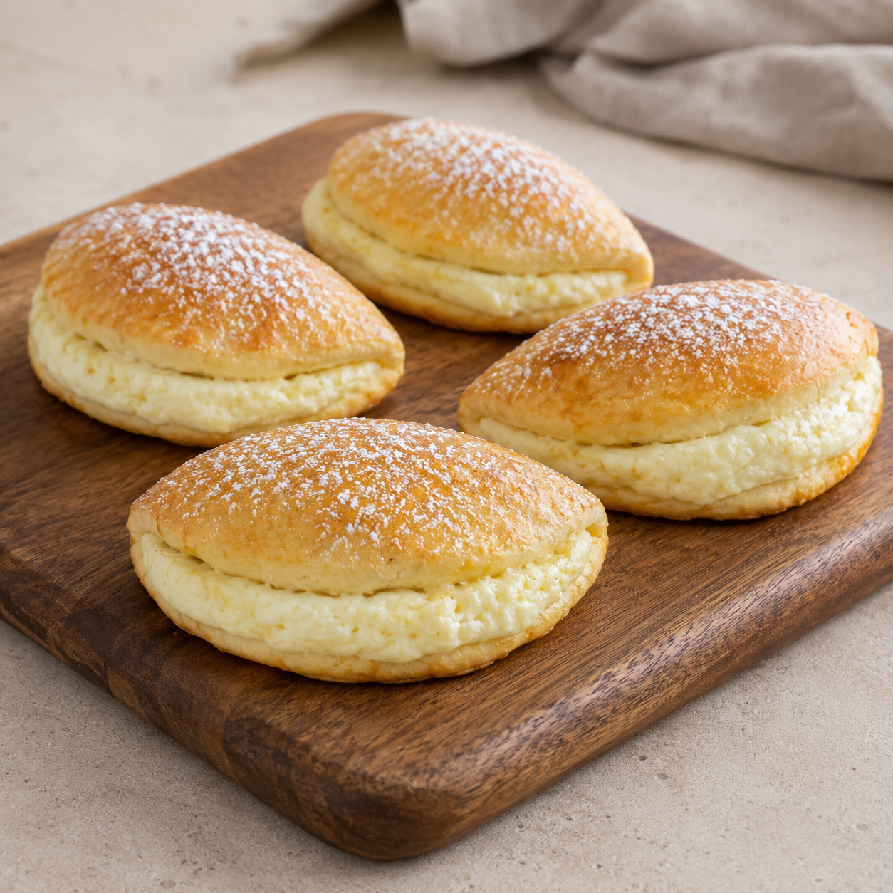 Farmer’s Cheese Sochniki (Mini Sweets with Farmer’s Cheese), 4 pieces