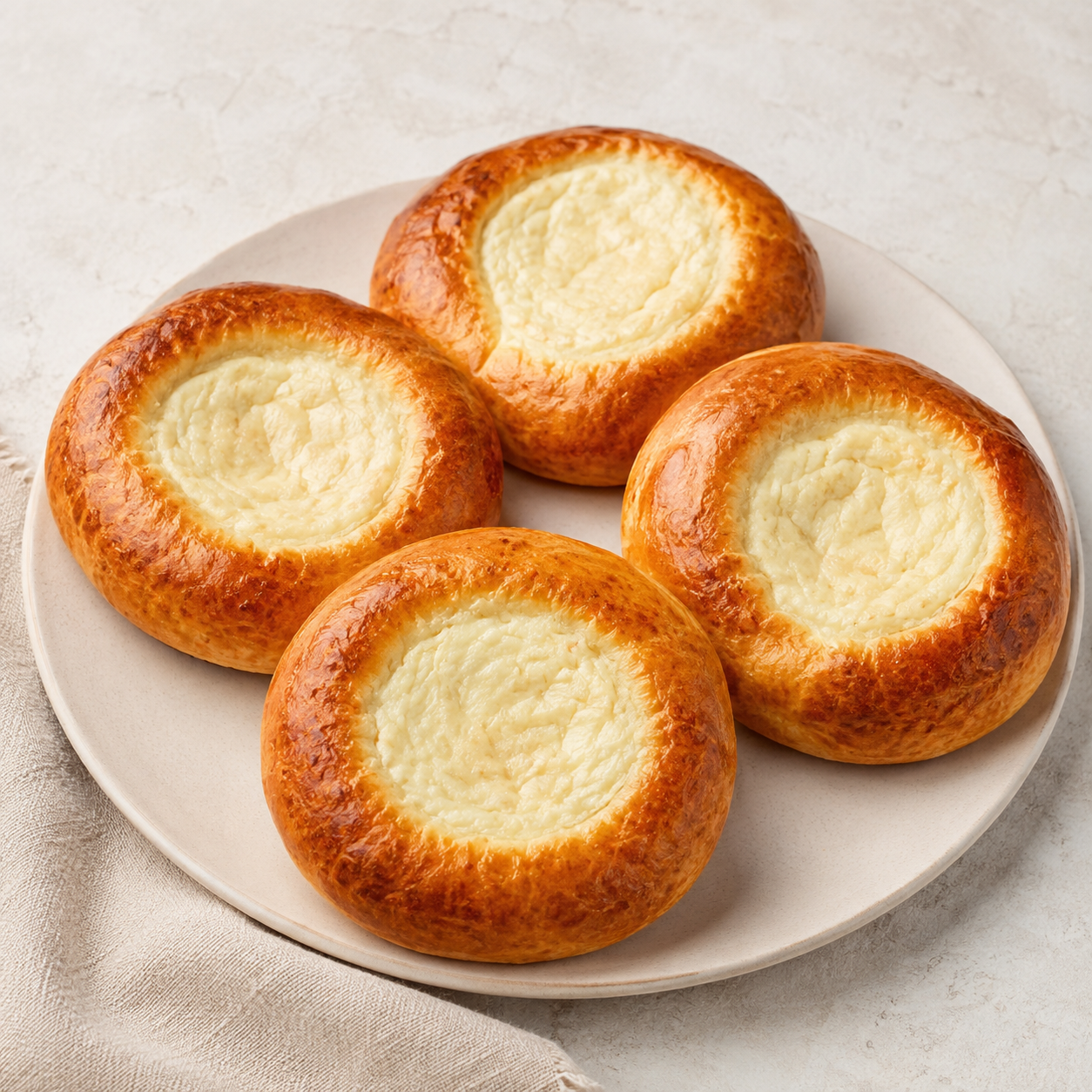 Farmer’s Cheese Vatrushki (Mini Pies with Farmer’s Cheese), 4 pieces
