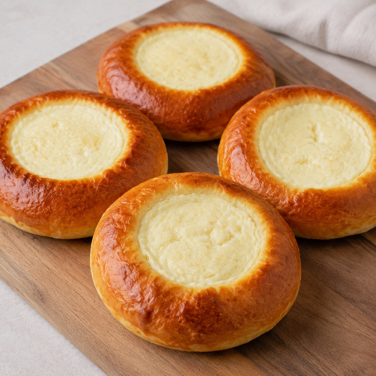Farmer’s Cheese Vatrushki (Mini Pies with Farmer’s Cheese), 4 pieces