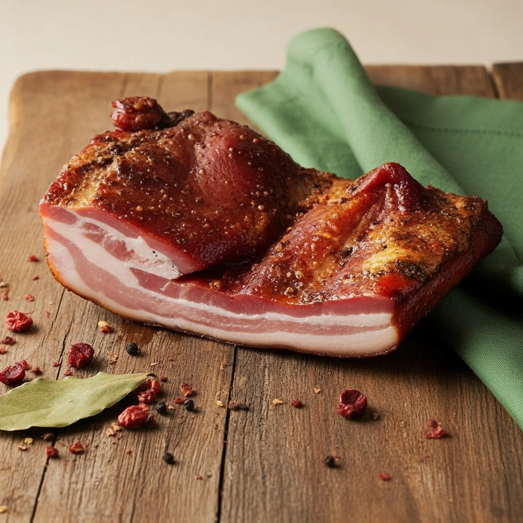 Hot smoked pork briskets, ~1.5 lb