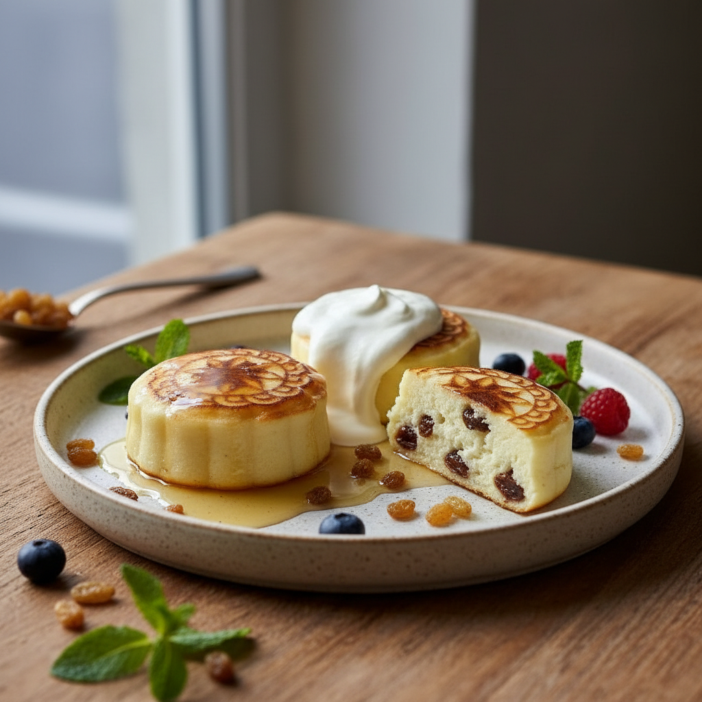 Soft Cheese Syrniki with Raisins, 5 pcs (frozen)