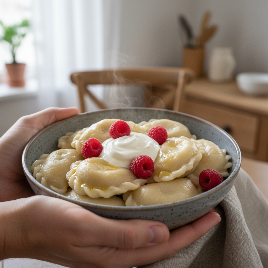 Vareniki with Raspberry,  1 lb