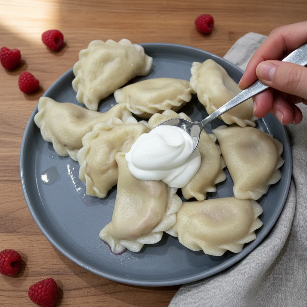 Vareniki with Raspberry,  1 lb