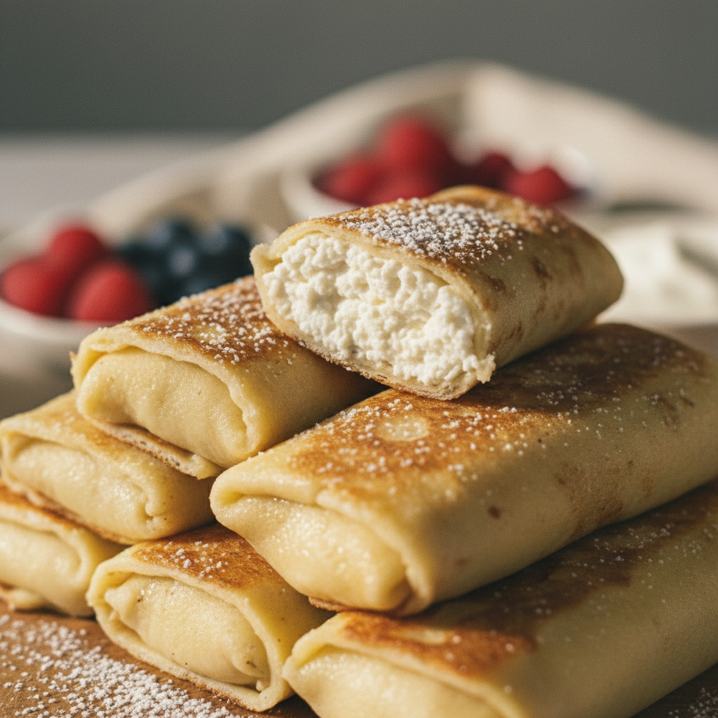 Soft Cheese-Filled Crepes (Blini), 5 pcs (frozen)