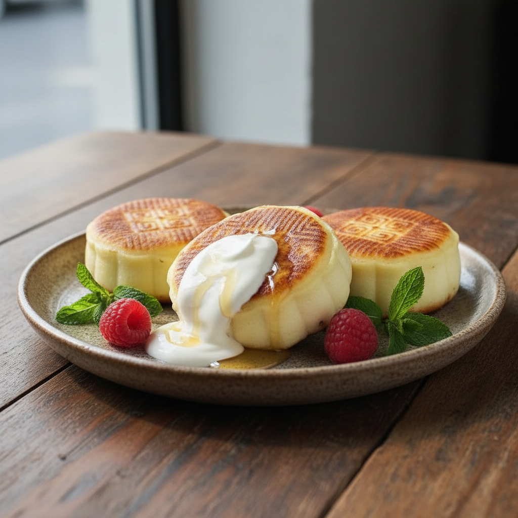 Soft cheese Syrniki with chocolate (5 pcs, frozen)