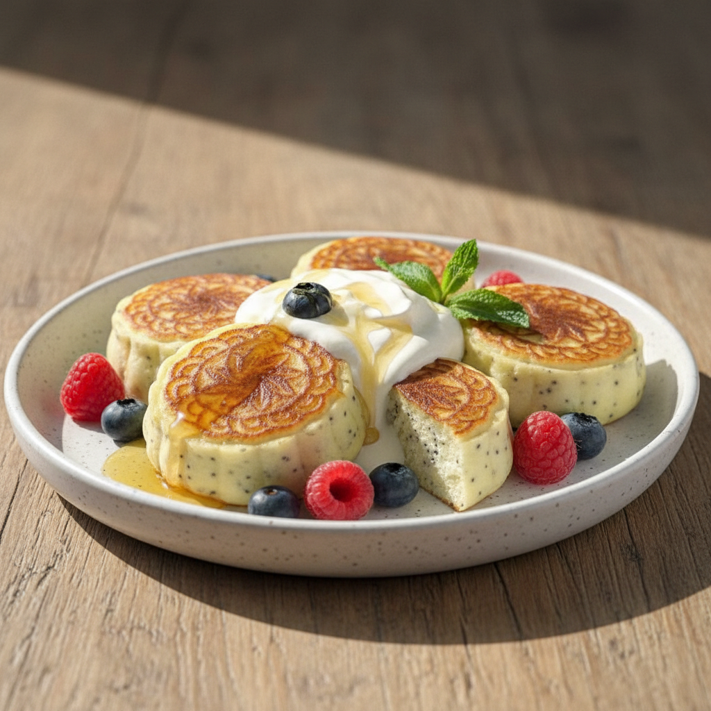 Poppy Seed Syrniki, 5 pcs (frozen)