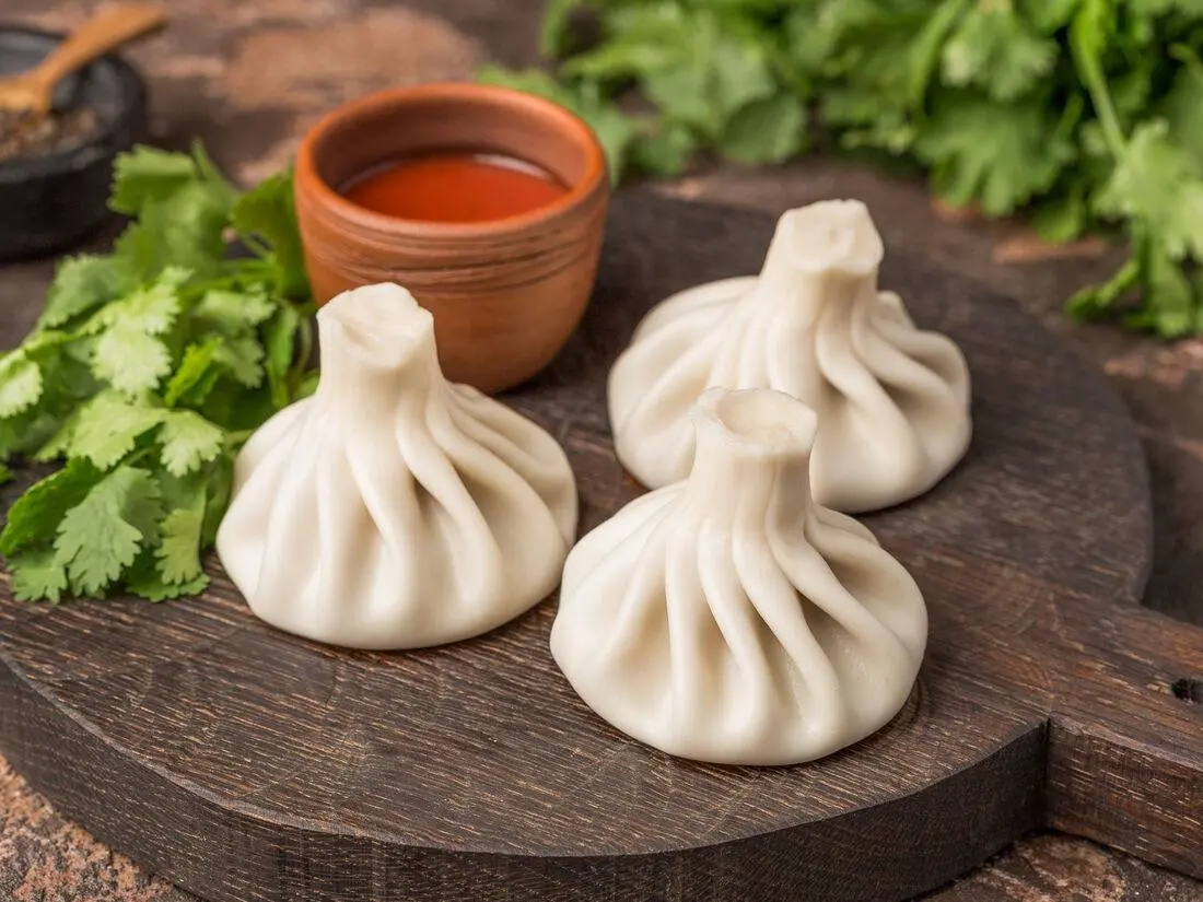 Cheese and Mint Khinkali