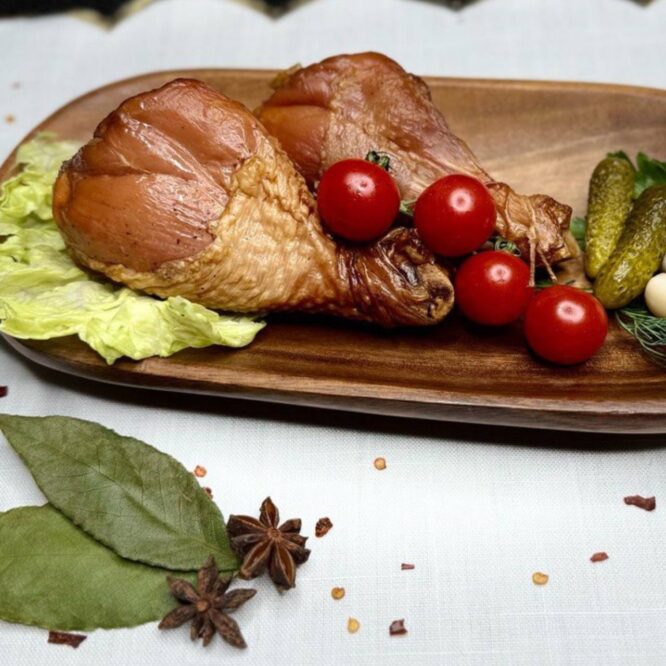 Копчёные куриные голени с кожей